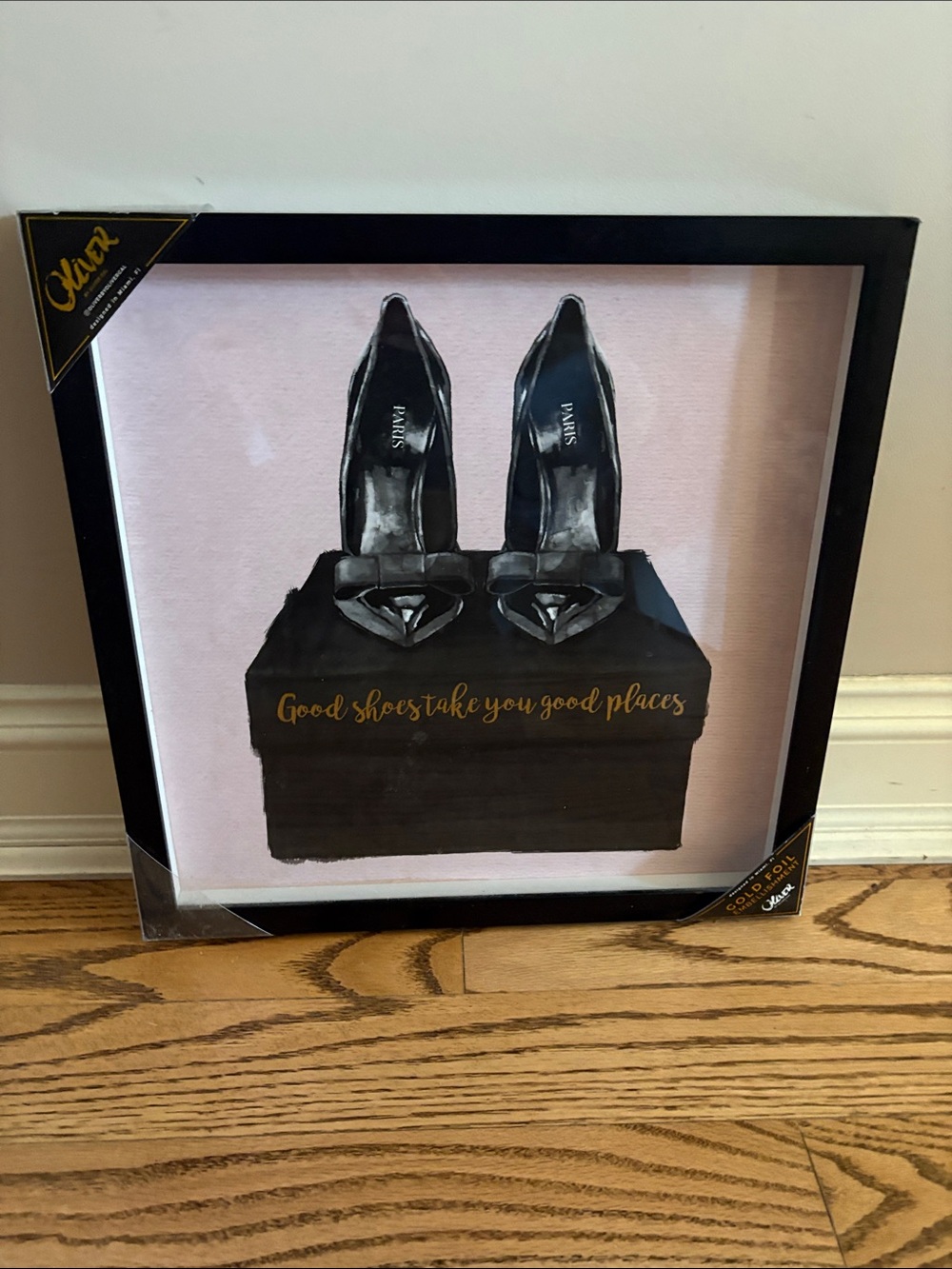 Framed Wall Art - Black High Heels Print